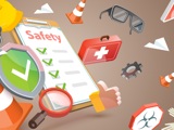 Safety checklist on clipboard