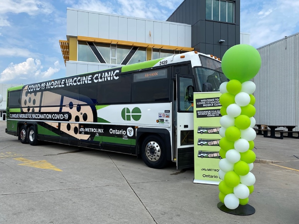 Image of Get Aboard the GO-VAXX Bus in Brighton this Sunday